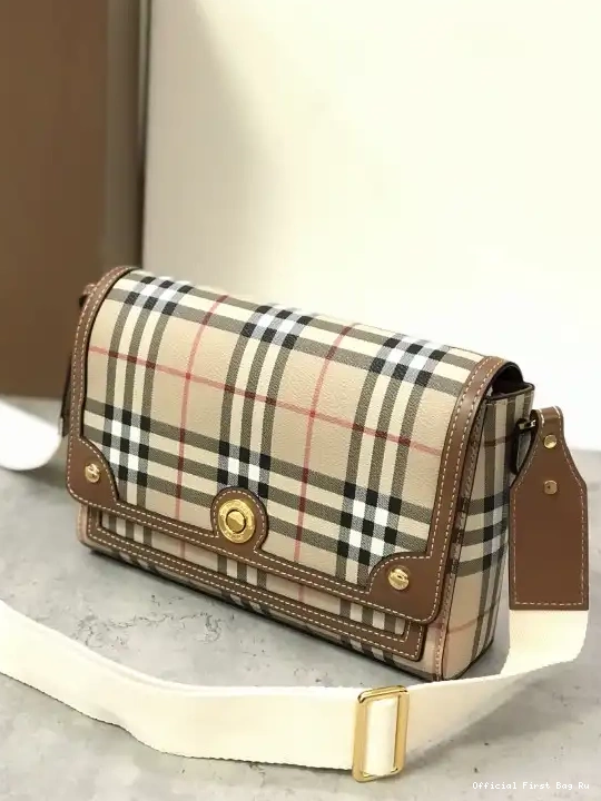 Official First Bag Ru Note Crossbody BURBERRY Bag-25-8.5-18cm 0605
